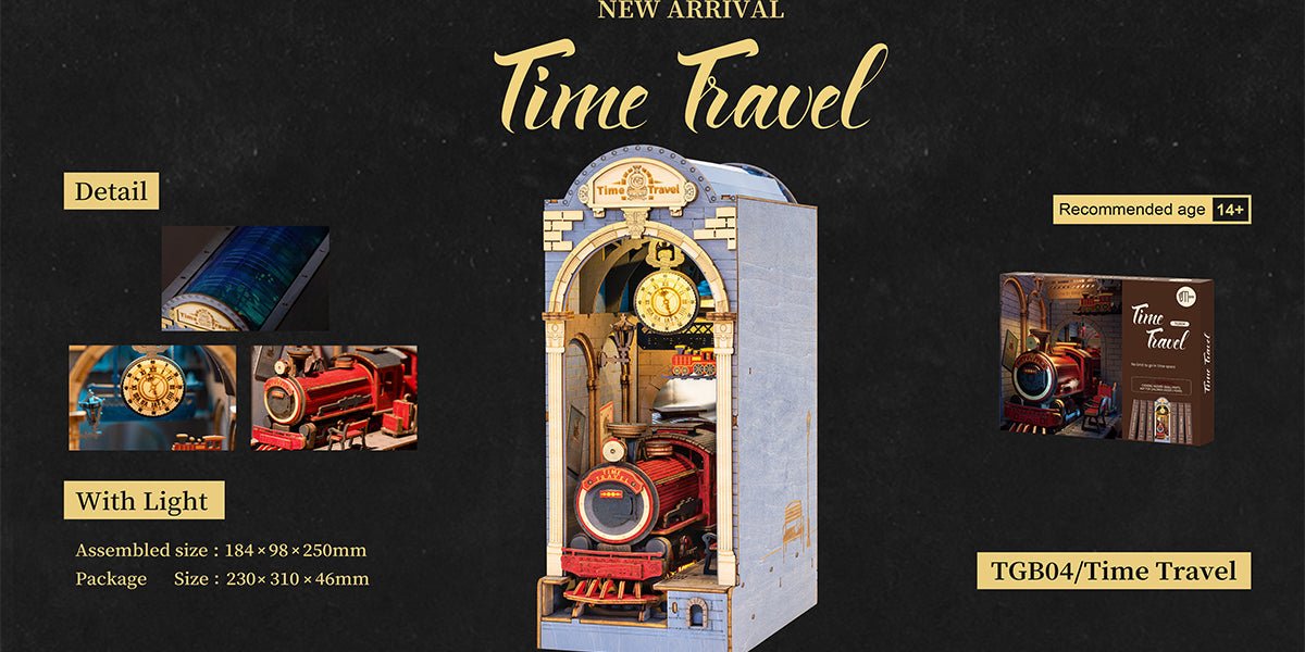 Rolife® "Time Travel" 3D Miniature House Book Nook DIY Wooden Kit