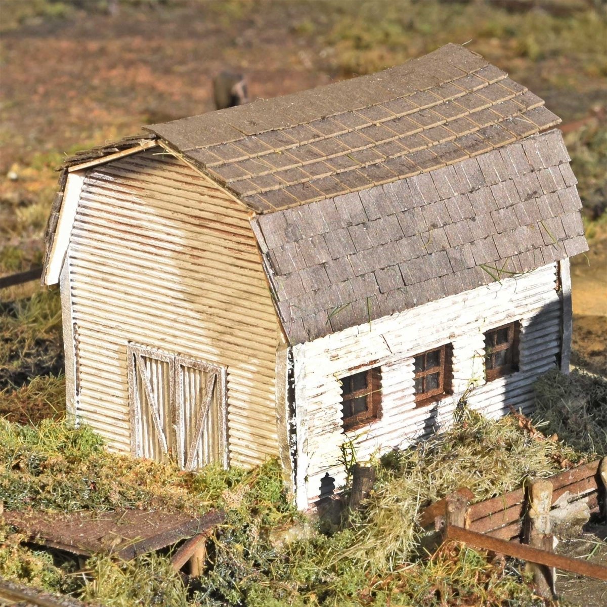 N Scale Rice Field Rural Farm Structures Set of 3 Kits, N Scale by Scientific – Micro-Mark