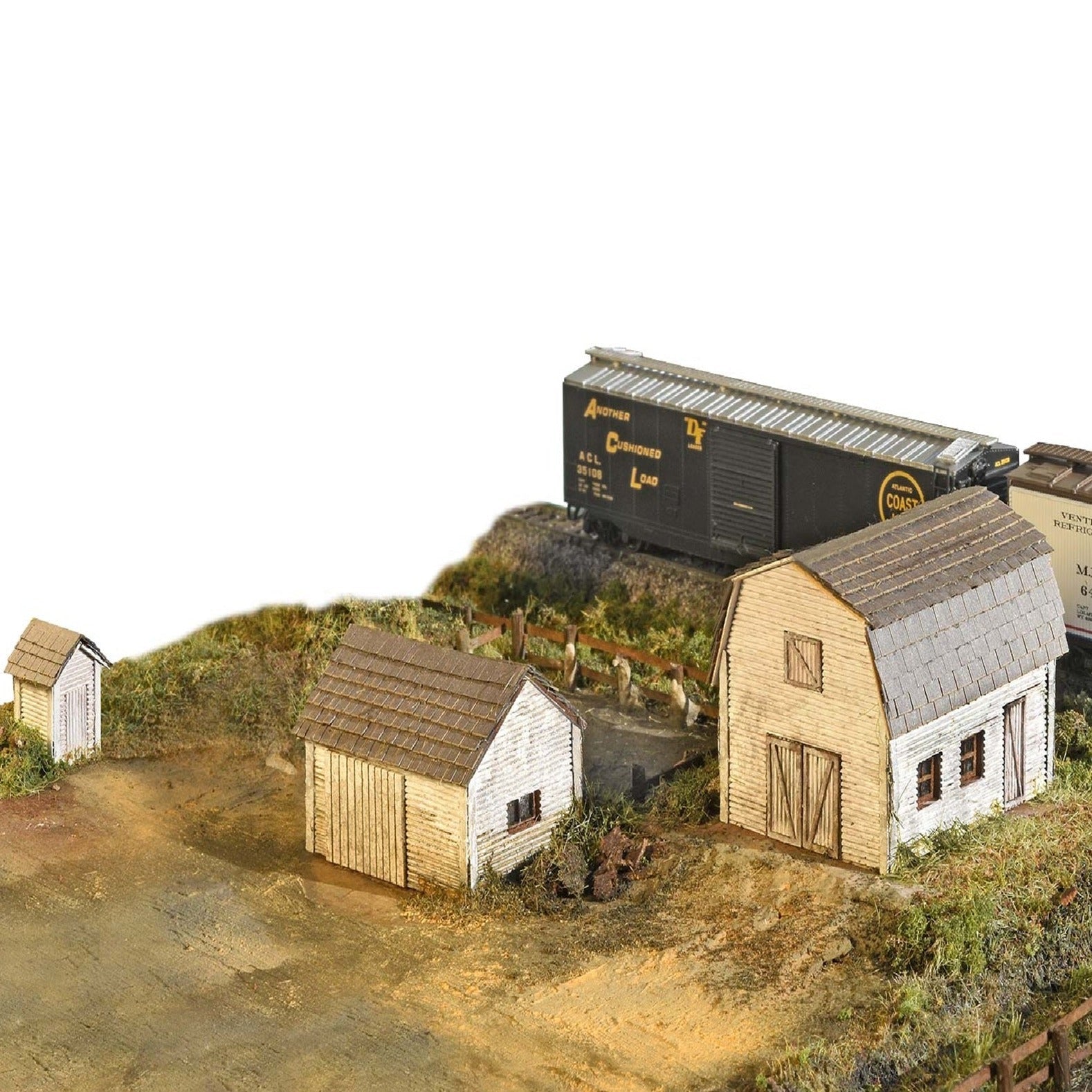 Rural Farm Structures, Set of 3 Kits, N Scale, By Scientific