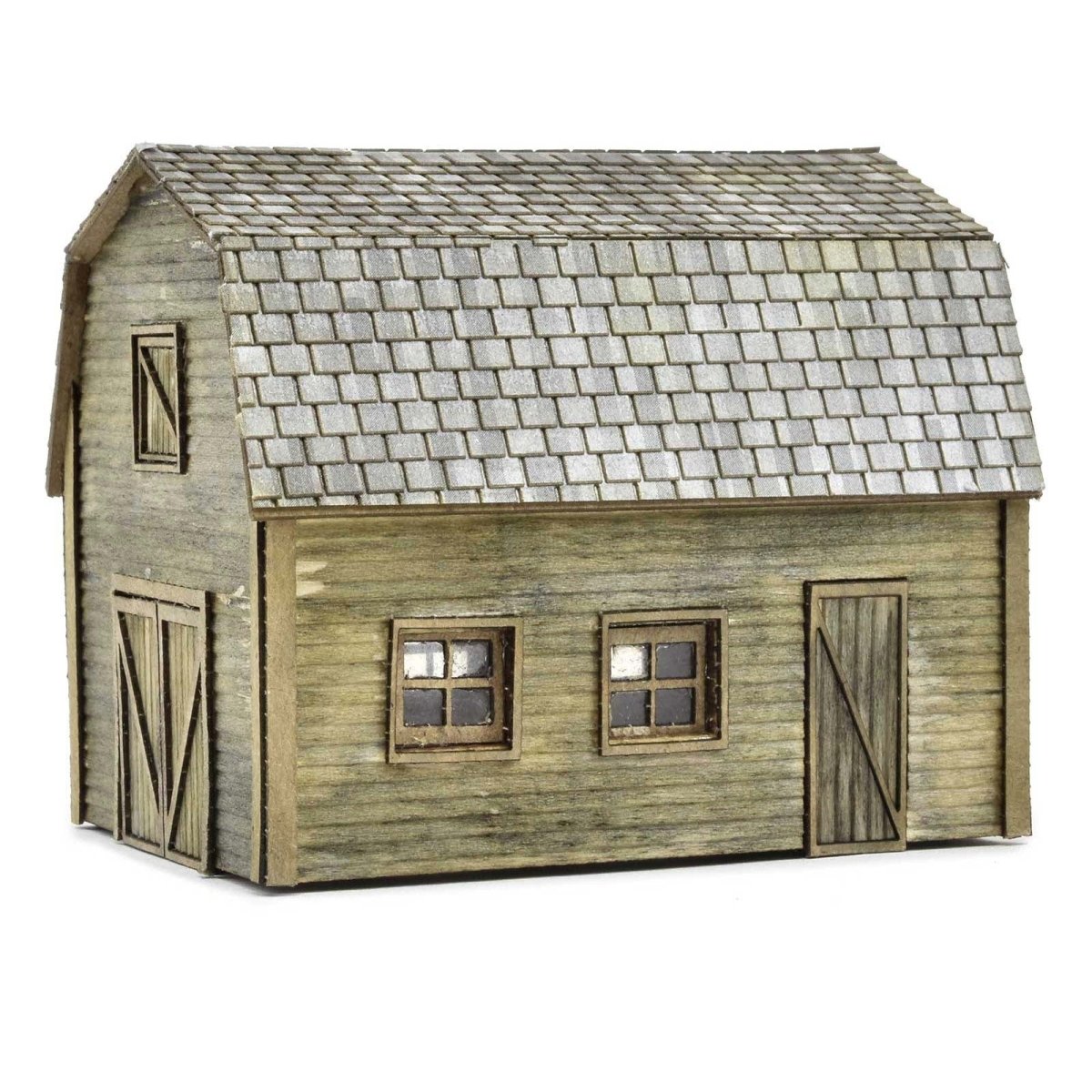 Ho Scale Rural Homes Rural Tractor Shed with Hayloft Kit, HO Scale by Scientific – Micro-Mark