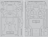 Scale Motorsport Nissan R390 GTI Carbon Fiber Template Decal Sheets 1/24 Scale (2)