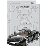 Scale Motorsport Porsche Carrera GT Carbon Fiber Template Decal Set 1/24