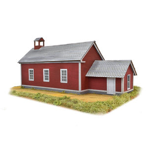 School House, HO Scale, Laser - Art by Scientific