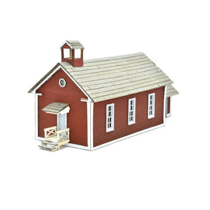 School House, N Scale, Laser - Art by Scientific