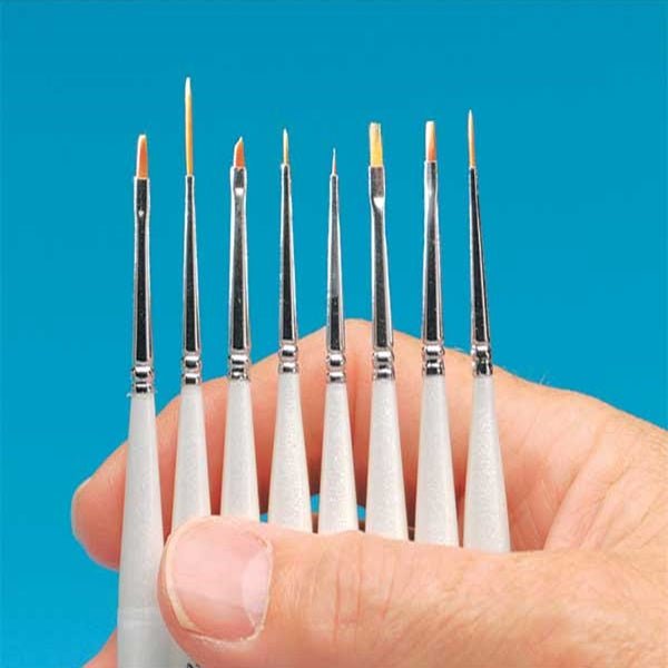 Silver Brush Limited Set of 8 Specialty Paint Brushes - Micro - Mark Art Brushes