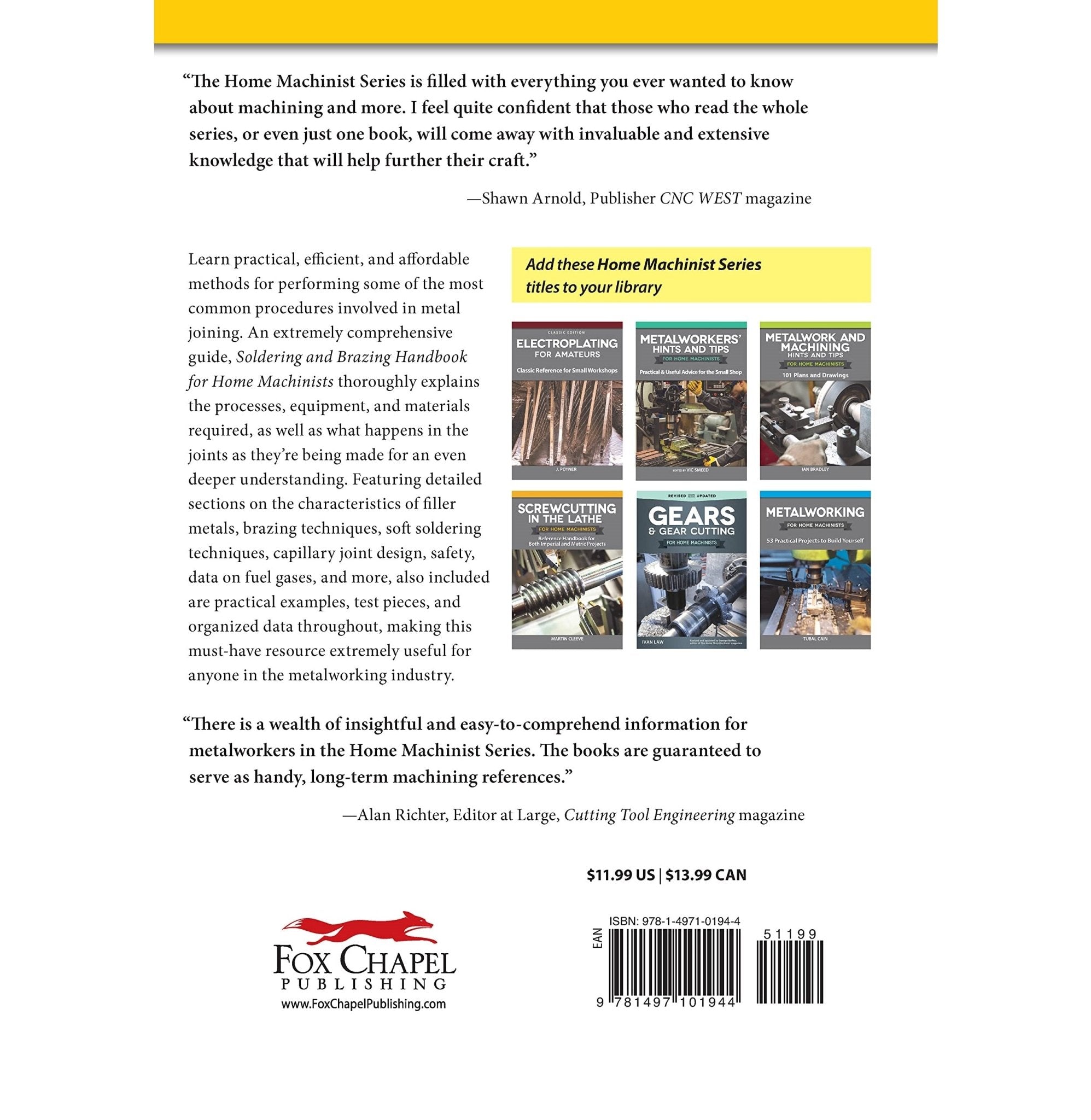 Soldering and Brazing Handbook for Home Machinists