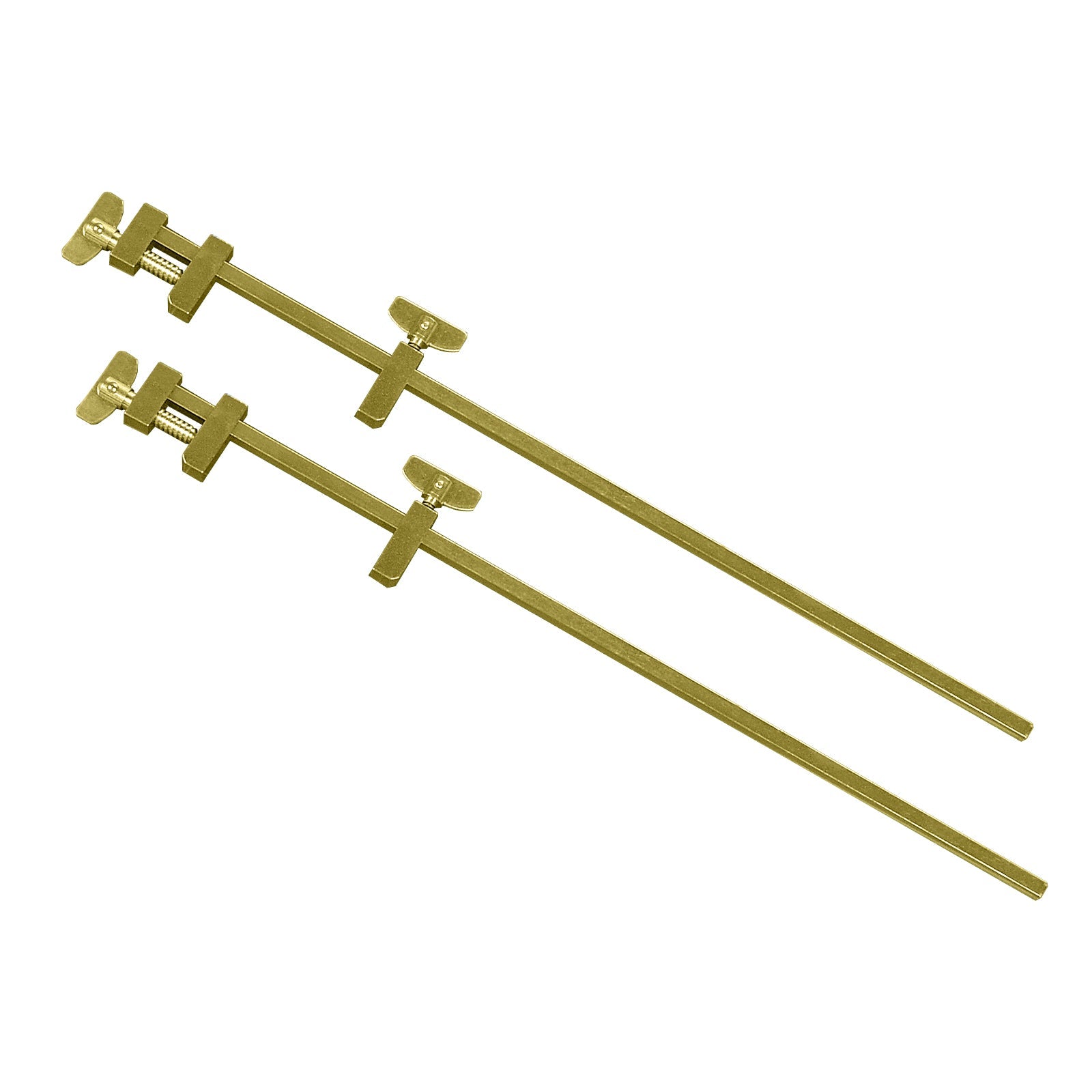 Solid Brass Miniature Bar Clamps, 12 Inches Long (Set of 2)