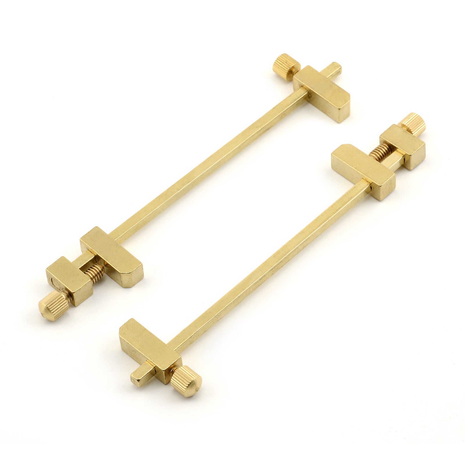 Solid Brass Miniature Bar Clamps, 3 - 3/4 Inches Long (Set of 2)