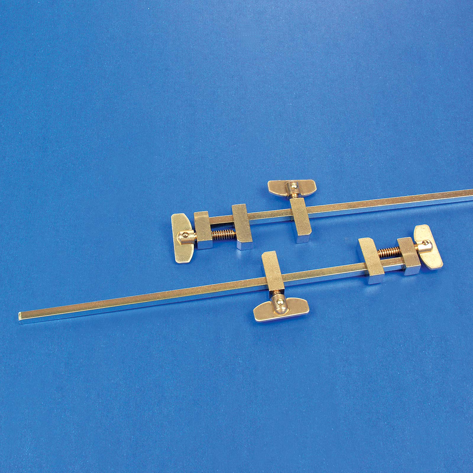 Solid Brass Miniature Bar Clamps, 7 Inches Long (Set of 2)