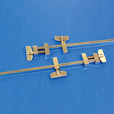 Solid Brass Miniature Bar Clamps, 7 Inches Long (Set of 2)