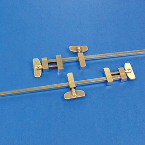 Solid Brass Miniature Bar Clamps, 7 Inches Long (Set of 2)