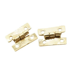 Solid Brass Miniature Flush Hinges (Pkg. of 6)