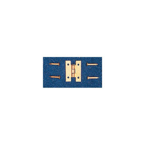 Solid Brass Miniature Flush Hinges (Pkg. of 6)