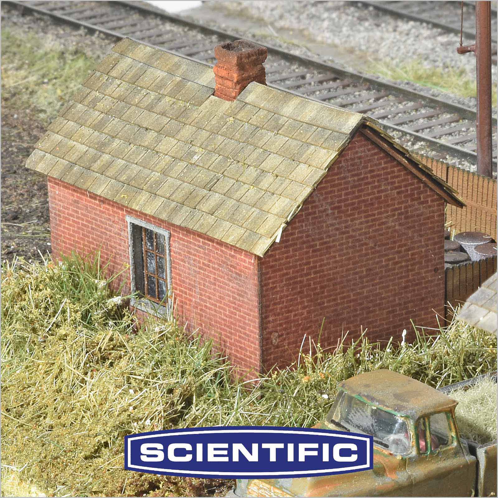 Standard Pennsylvania Railroad Oil House, HO Scale, by Scientific - Micro - Mark Laser Model Kits