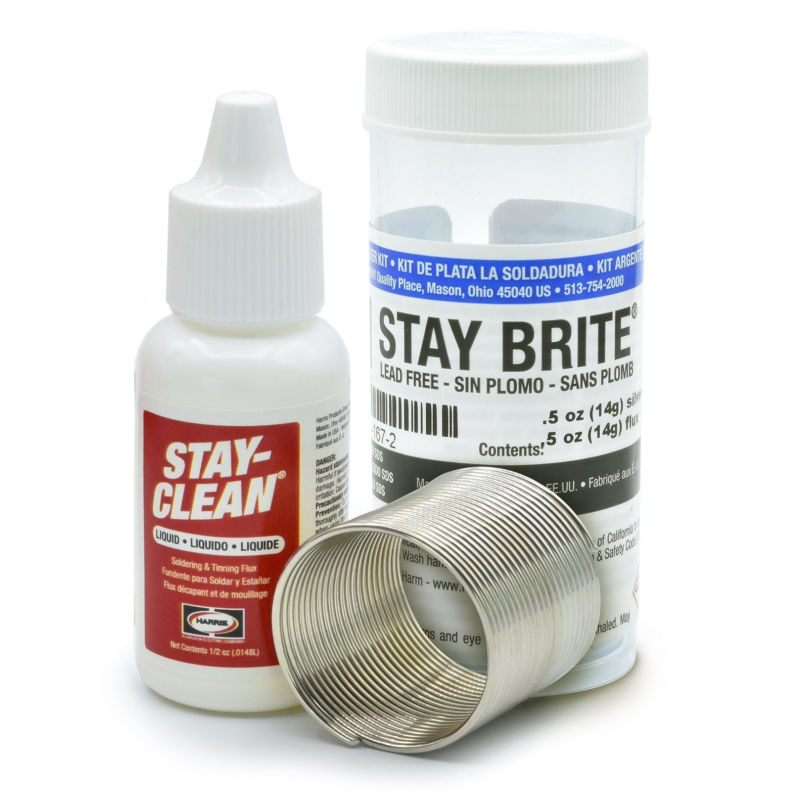 Stay Brite Silver Solder and Flux, 1/2 oz. Each