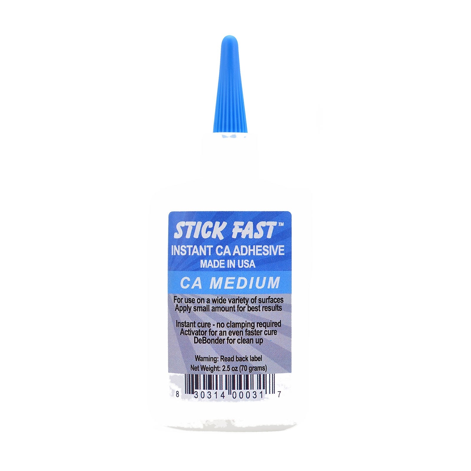 Stick Fast Cyanoacrylate, Medium, 2.5 ounces - Micro - Mark Adhesives
