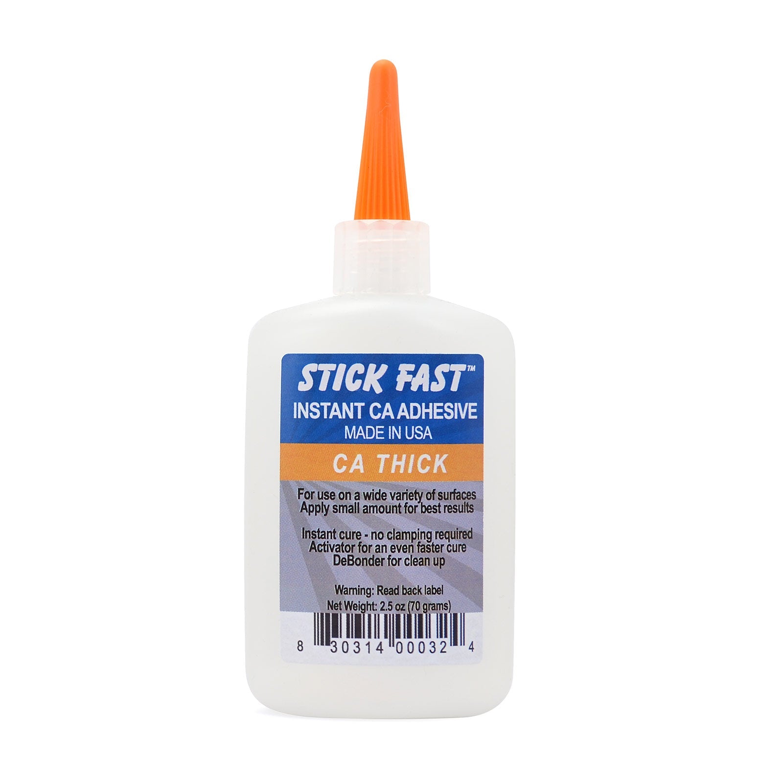 Stick Fast Cyanoacrylate, Thick, 2.5 ounces