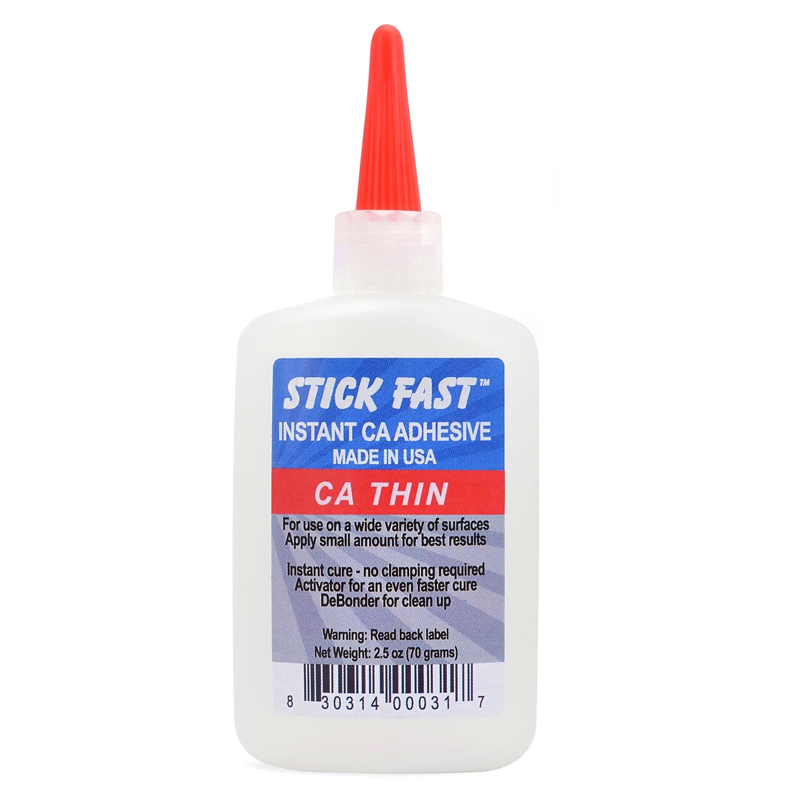 Stick Fast Cyanoacrylate, Thin, 2.5 ounces