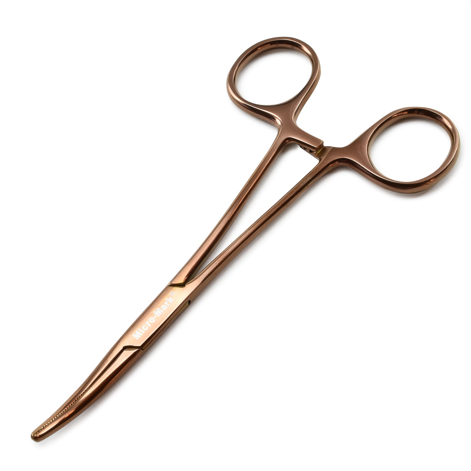 Surgical Hemostat, Curved Tip, Titanium Plated