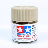 Tamiya Acrylic X-31 Titanium Gold Paint 23ml Bottles - Box of 6