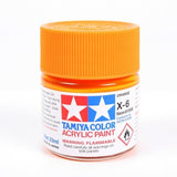 Tamiya Acrylic X-6 Orange 23ml Bottles - Box of 6