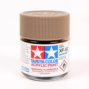 Tamiya Acrylic XF-52 Flat Earth Paint 23ml Bottles - Box of 6