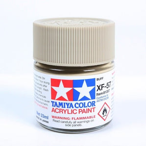 Tamiya Acrylic XF-57 Buff Paint 23ml Bottles - Box of 6