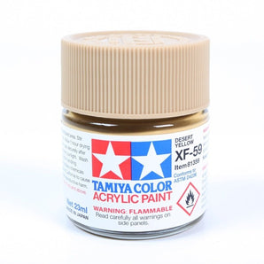 Tamiya Acrylic XF-59 Desert Yellow Paint 23ml Bottles - Box of 6