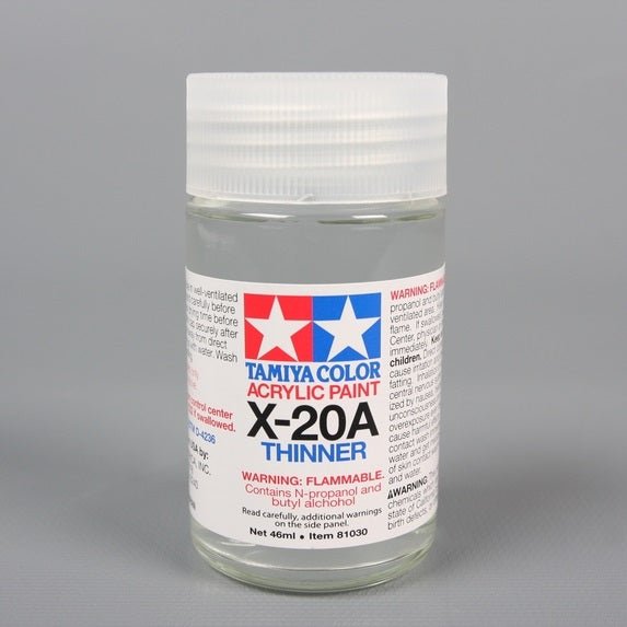 Tamiya Acryl/Poly X-20A Thinner 46ml Bottles - Box of 6
