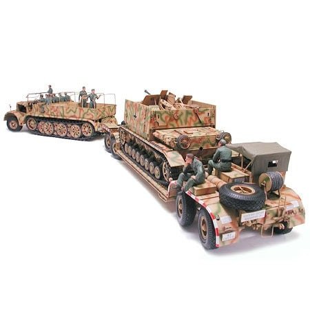 Tamiya German "FAMO" & Tank Transport Plastic Model Kit, 1/35 Scale - Micro - Mark Scale Model Kits