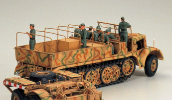 Tamiya German "FAMO" & Tank Transport Plastic Model Kit, 1/35 Scale