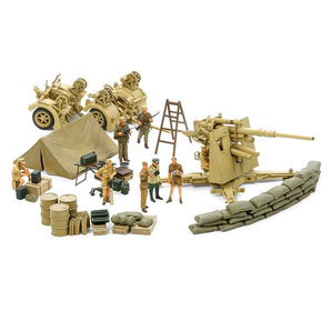 Tamiya "Siege Of Tobruk" German 88mm Gun Flak37 Diorama 1/48 Scale