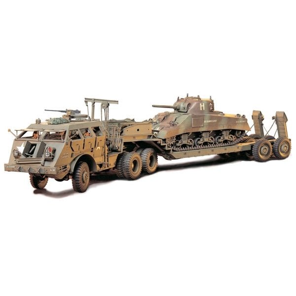 Tamiya U.S. 40 Ton Tank Transporter "Dragon Wagon" Plastic Model Kit, 1/35 Scale