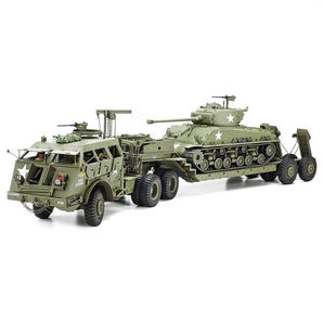 Tamiya U.S. 40 Ton Tank Transporter "Dragon Wagon" Plastic Model Kit, 1/35 Scale