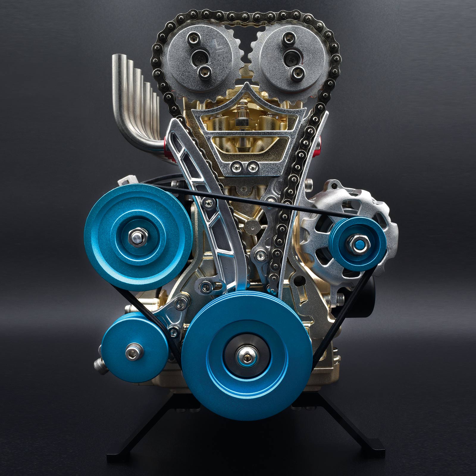 Micro Engine Model Teching 4 Cylinder Engine Metal Model Kit | Micro Engines | Micro-Mark