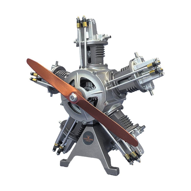 Teching 5 - Cylinder Radial Engine Metal Model Kit