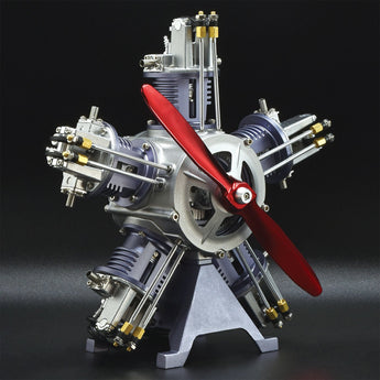 Teching­™ 5 - Cylinder Radial Engine Metal Model Kit