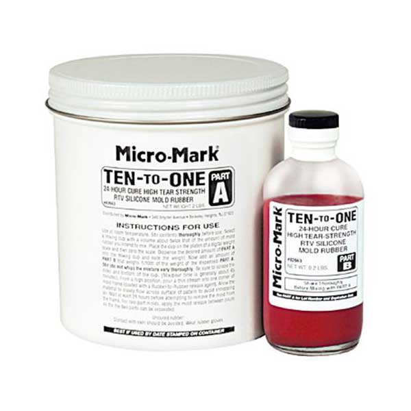Ten - to - One / High Tear Strength Mold Rubber, 28 fl. oz. - Micro - Mark Metal Casting Molds