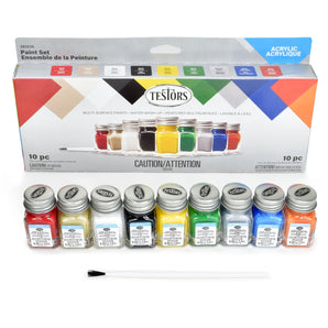 Testors, 10-Piece Acrylic Paint Set, Value