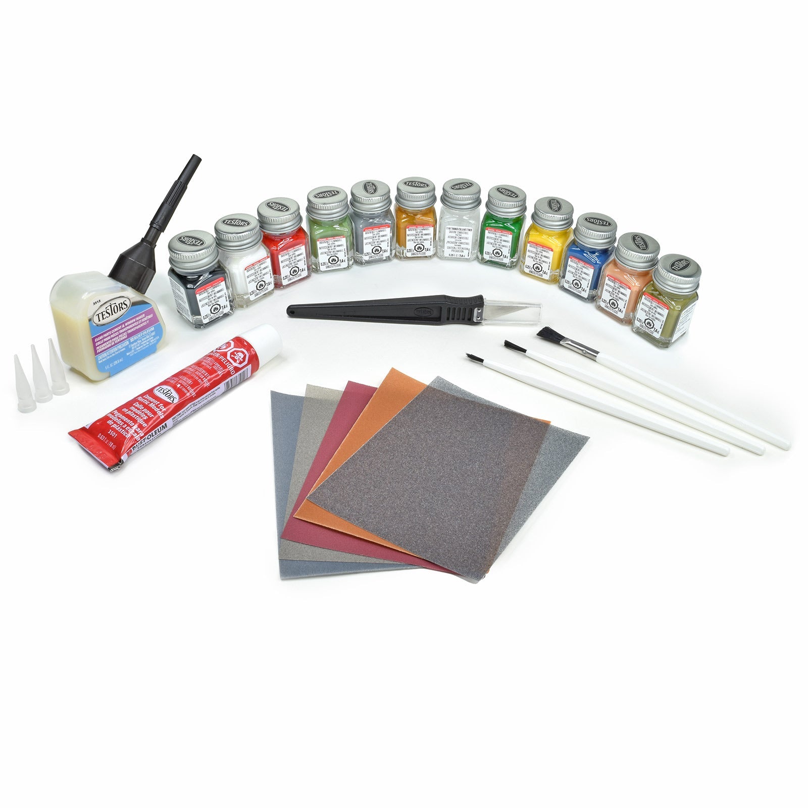 Testors® Enamel Paint & Finishing Set - 27 Pieces - Micro - Mark Enamel Paint