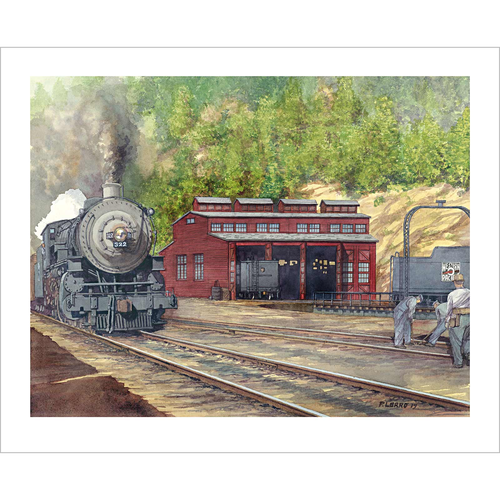 The Keddie Roundhouse, A Micro - Mark Exclusive Art Print