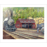 The Keddie Roundhouse, A Micro-Mark Exclusive Art Print