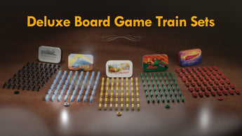 The Little Plastic Train Company Complete Five Set Deluxe Board Game Train Piece Collection