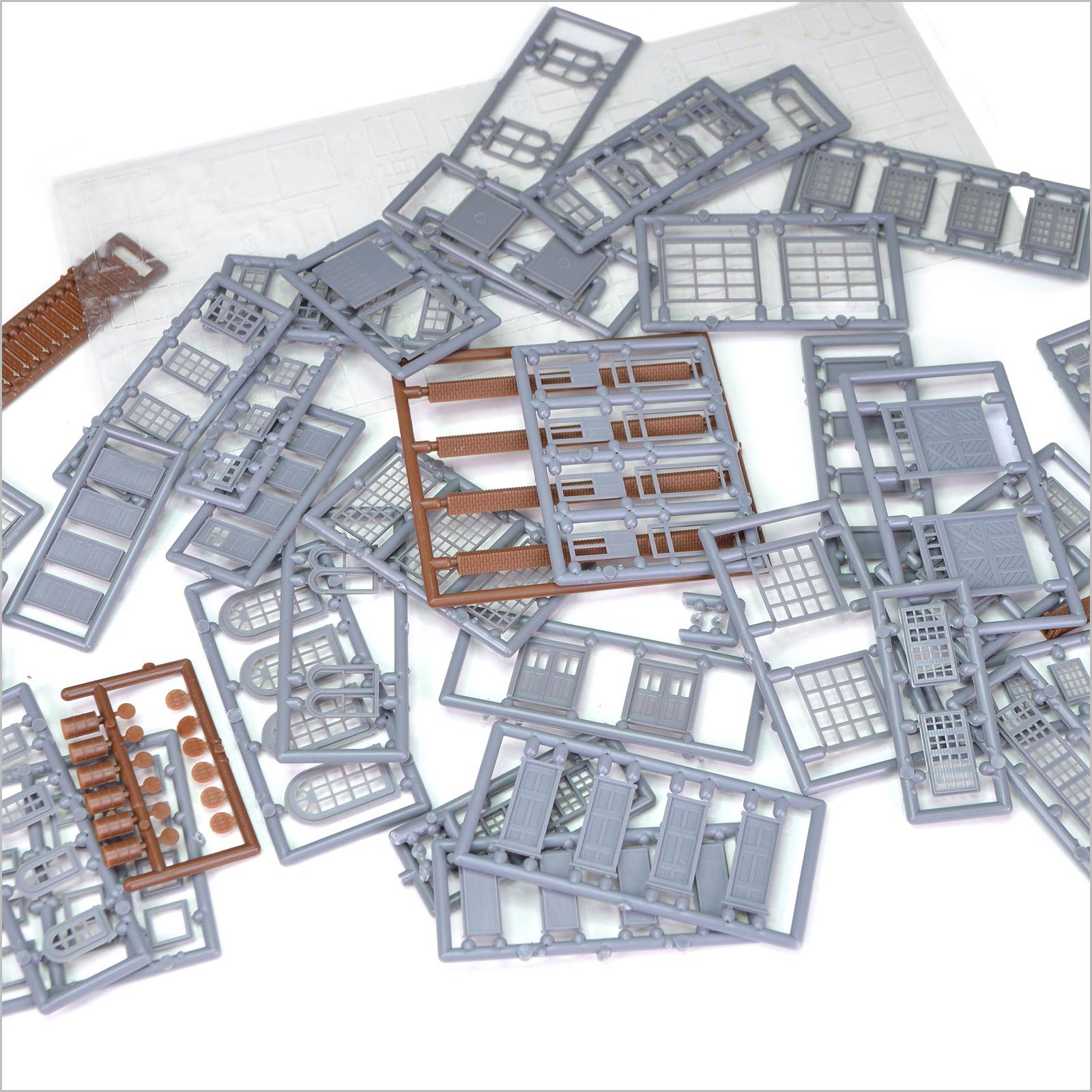 Tichy 164 - piece N Scale Architectural Parts Assortment