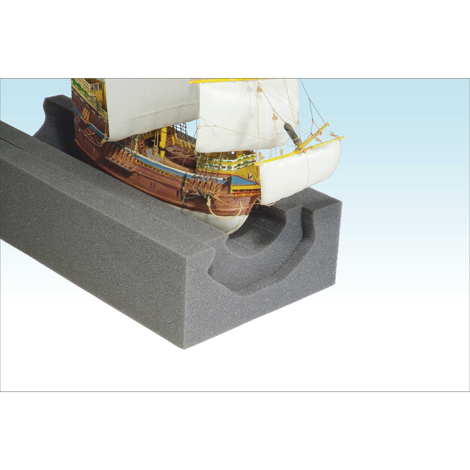 Triple Duty Foam Cradle for Models and Ships