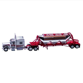 Trucks N' Stuff Peterbilt 389 Sleeper Cab Tractor w/Pneumatic Bulk Trailer, HO Scale