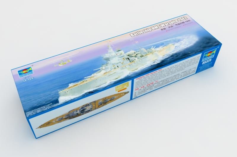 Trumpeter® HMS Warspite Battleship Plastic Model Kit, 1/350 Scale