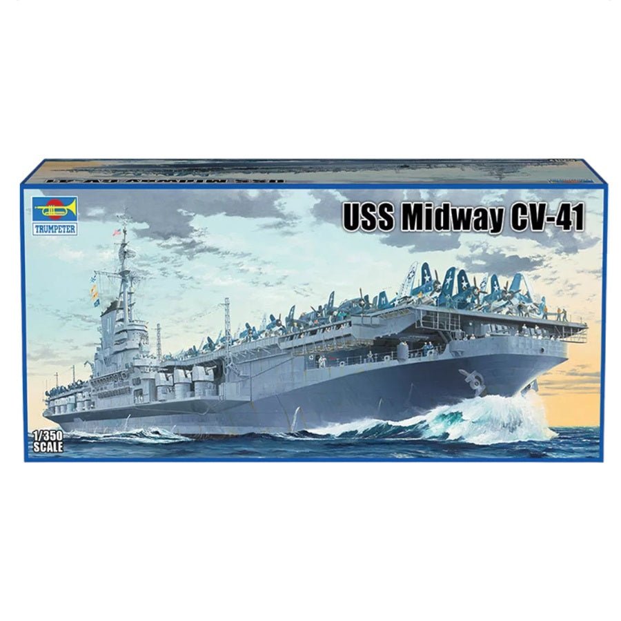 Trumpeter USS Midway CV - 41 Plastic Model Kit, 1/350 Scale