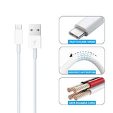 USB - A to USB - C Lightning Fast Charging Cable, 6 Feet