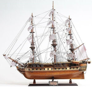 USS Constitution Fully - Assembled Decorative Wood Model, Medium